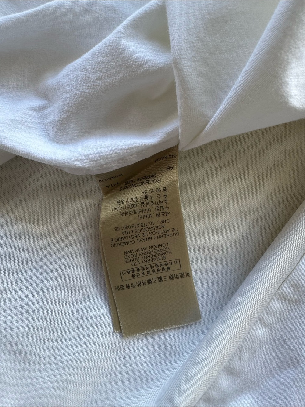 Women’s Burberry White Cotton Long-Sleeve Button-Down Shirt - Picture 9 of 16